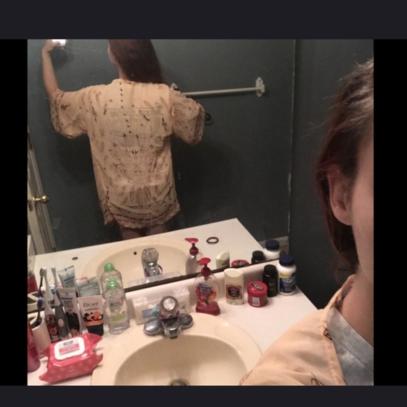 Womens BoHo Chiffon Kimono/Beach Cover - Picture 3 of 8